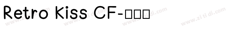 Retro Kiss CF字体转换